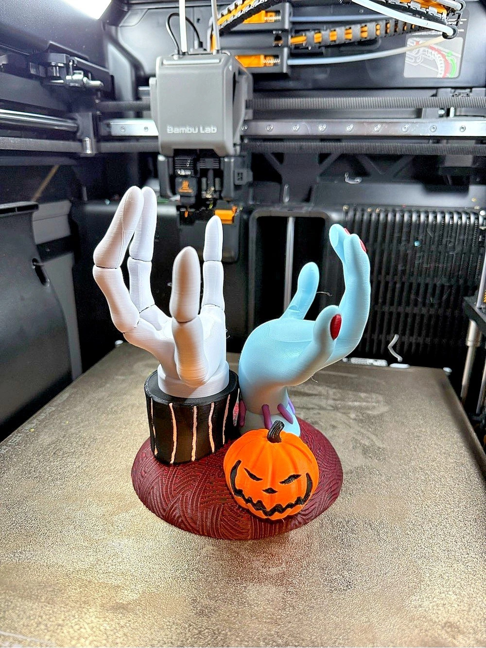 3D Printed Halloween Decor bath and body works candle holder - Red & White